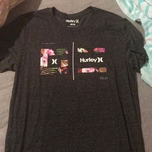 Men’s Hurley gray floral tee - adult large